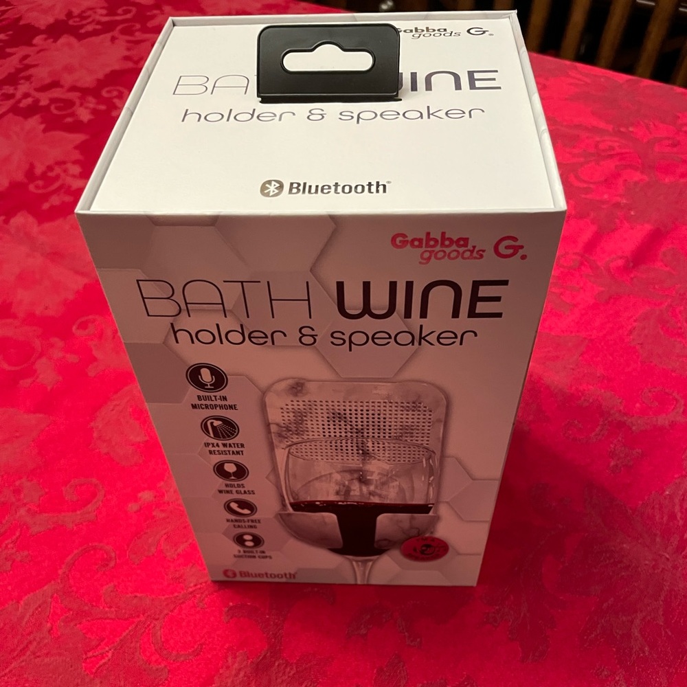 Bath Wine holder and speaker